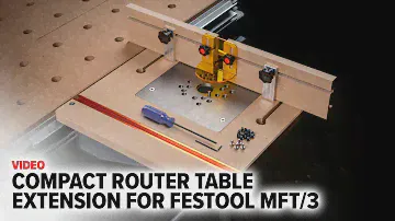TSO Compact Router Table Fit for Your Festool MFT/3 Multifunction Table