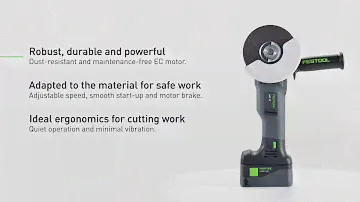 Check these features on the AGC 18 cordless angle grinder